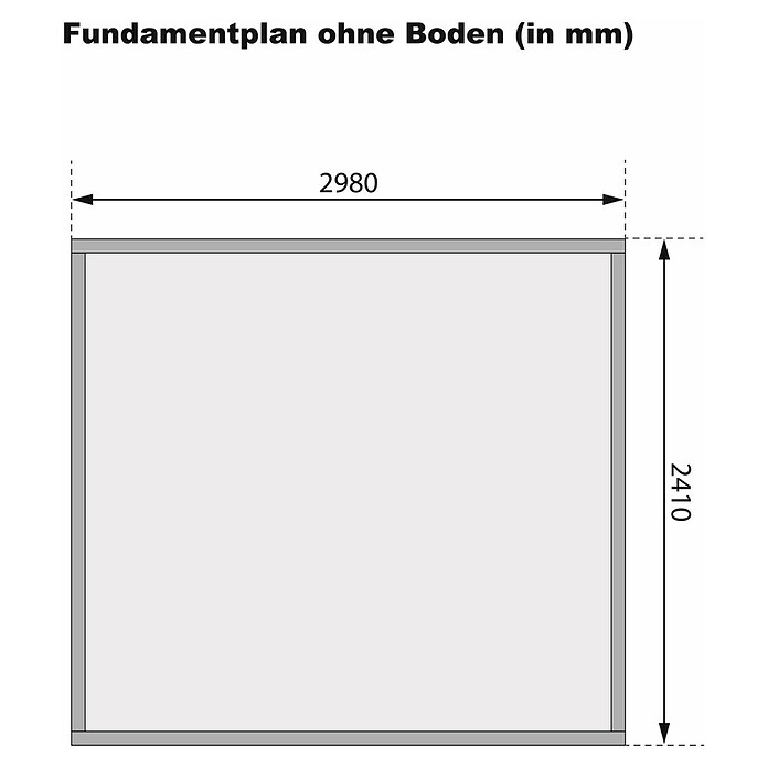 Karibu Gartenhaus Kerko 5 (Außenmaß inkl. Dachüberstand (B x T): 329 x 262 cm, Holz, Terragrau) | BAUHAUS