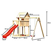 Karibu Kinderspielturm Frieda Set 10 (L x B x H: 264 x 347 x 291 cm, Natur) | BAUHAUS