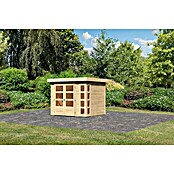 Karibu Gartenhaus Kerko 3 (Außenmaß inkl. Dachüberstand (B x T): 266 x 238 cm, Holz, Natur) | BAUHAUS