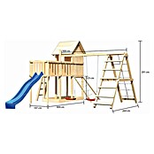 Karibu Kinderspielturm Frieda Set 49 (L x B x H: 309 x 415 x 291 cm, Natur) | BAUHAUS