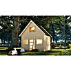 Karibu Spielhaus Kalle (L x B x H: 183,5 x 212,5 x 253 cm, Holz, Natur) | BAUHAUS
