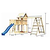 Karibu Kinderspielturm Frieda Set 29 (L x B x H: 309 x 415 x 291 cm, Natur) | BAUHAUS
