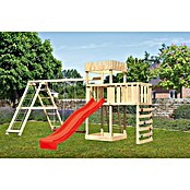 Karibu Kinderspielturm Ritterburg Löwenherz Set 54 (L x B x H: 264 x 522 x 259,5 cm, Natur/Rot) | BAUHAUS