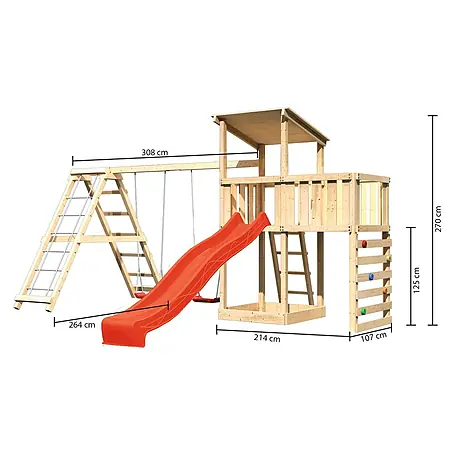 Karibu  Kinderspielturm Anna Set 54