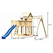 Karibu Kinderspielturm Frieda 51 (L x B x H: 309 x 347 x 291 cm, Natur) | BAUHAUS