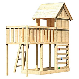 Karibu Kinderspielturm Frieda Set 26 (L x B x H: 107 x 309 x 291 cm, Natur)