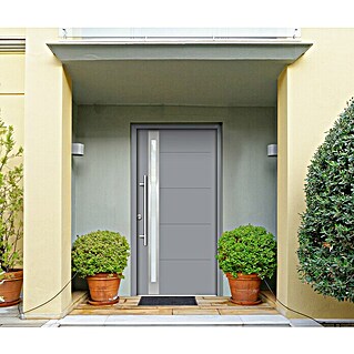 Splendoor Haustür Thermodoor PLUS SP30G (100 x 210 cm, DIN Anschlag: Links, Verkehrsgrau)