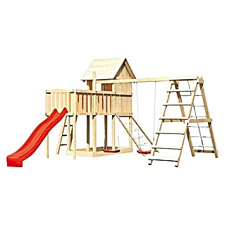 Karibu Kinderspielturm Frieda Set 50 (L x B x H: 309 x 415 x 291 cm, Natur)
