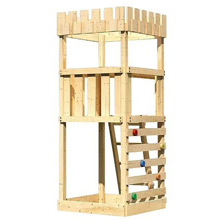 Karibu  Kinderspielturm Ritterburg Löwenherz Set 8