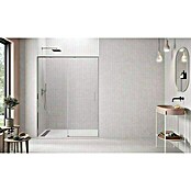 GME Mampara de ducha frontal Twenty (130 x 195 cm, Espesor de vidrio: 6 mm, Cromo) | BAUHAUS