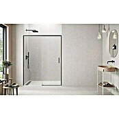 GME Mampara de ducha frontal Twenty (150 x 195 cm, Espesor de vidrio: 6 mm, Negro) | BAUHAUS