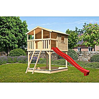 Karibu Spielhaus Benjamin Set 4 (L x B x H: 244 cm x 198 mm x 309 cm, Holz, Natur)