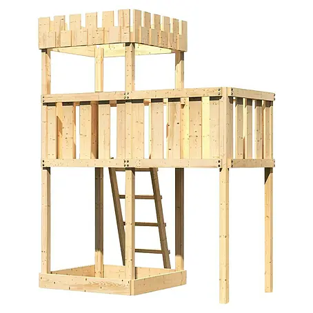 Karibu  Kinderspielturm Ritterburg Löwenherz Set 6