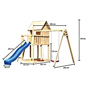 Karibu Kinderspielturm Frieda Set 9 (L x B x H: 264 x 347 x 291 cm, Natur) | BAUHAUS