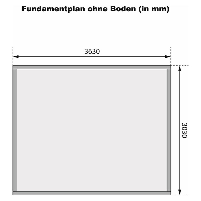 Karibu Gartenhaus Northeim 4 (Außenmaß inkl. Dachüberstand (B x T): 724 x 331,5 cm, Holz, Terragrau, Mit Seitendach und Rückwand) | BAUHAUS