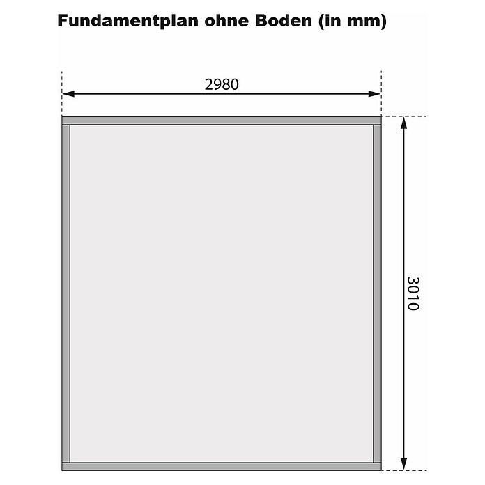 Karibu Gartenhaus Kerko 6 (Außenmaß inkl. Dachüberstand (B x T): 334 x 331 cm, Holz, Natur) | BAUHAUS