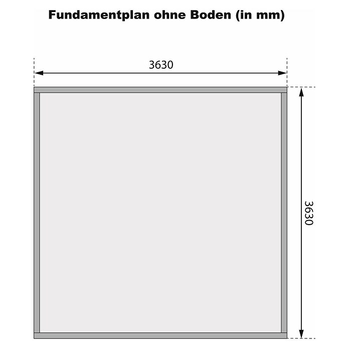 Karibu Gartenhaus Radeburg 3 (Außenmaß inkl. Dachüberstand (B x T): 724 x 393 cm, Holz, Terragrau, Mit Seitendach) | BAUHAUS