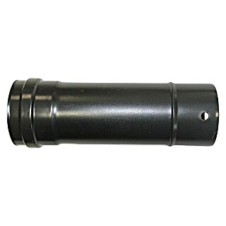 Tubo para estufa de pellets (Ø x L: 80 mm x 50 cm, Recubrimiento en polvo, Negro)