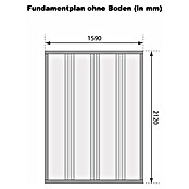 Karibu Fahrradgarage (Außenmaß inkl. Dachüberstand (B x T): 179 x 227 cm, Holz, Natur) | BAUHAUS