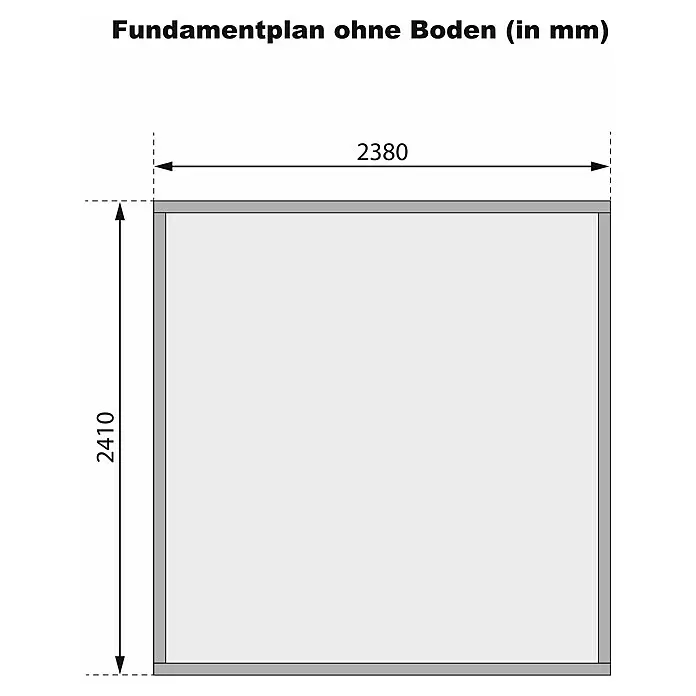 Karibu Gartenhaus Cuno 3Außenmaß inkl. Dachüberstand (B x T): 266 x 238 cm, Holz, Terragrau
