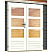 Karibu Gartenhaus Kandern 6 (Außenmaß inkl. Dachüberstand (B x T): 612 x 303 cm, Holz, Terragrau, Mit Seitendach) | BAUHAUS
