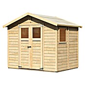 Karibu Gartenhaus Dalin (Außenmaß inkl. Dachüberstand (B x T): 263 x 210 cm, Holz, Natur) | BAUHAUS