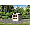 Karibu Gartenhaus Amberg 2 (Außenmaß inkl. Dachüberstand (B x T): 213 x 197 cm, Holz, Terragrau) | BAUHAUS