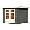 Karibu Gartenhaus Askola 3,5 (Außenmaß inkl. Dachüberstand (B x T): 266 x 262 cm, Holz, Terragrau, Ohne Seitendach) | BAUHAUS