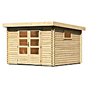 Karibu Gartenhaus (Außenmaß inkl. Dachüberstand (B x T): 317 x 333 cm, Holz, Natur) | BAUHAUS