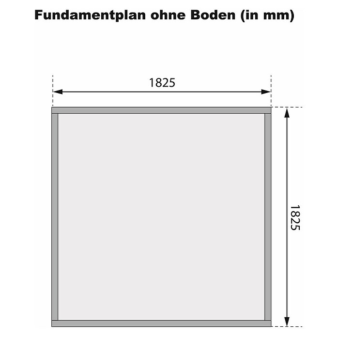 Karibu Gartenhaus Stockach 2 (Außenmaß inkl. Dachüberstand (B x T): 212 x 210 cm, Holz, Terragrau) | BAUHAUS