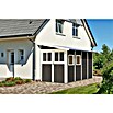 Karibu Gartenhaus Wandlitz 4 (Außenmaß inkl. Dachüberstand (B x T): 200 x 408 cm, Holz, Terragrau) | BAUHAUS