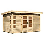 Karibu Gartenhaus Kastorf 7 (Außenmaß inkl. Dachüberstand (B x T): 396 x 273 cm, Holz, Natur) | BAUHAUS