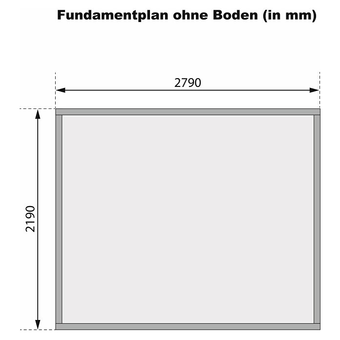 Karibu Gartenhaus Flora 3 (Außenmaß inkl. Dachüberstand (B x T): 297 x 237 cm, Holz, Natur) | BAUHAUS