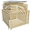Karibu Gartenhaus Qubic 2 (Außenmaß inkl. Dachüberstand (B x T): 276 x 276 cm, Holz, Natur) | BAUHAUS