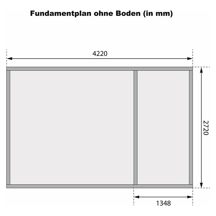 Karibu Gartenhaus Schönbuch 2 (Außenmaß inkl. Dachüberstand (B x T): 458 x 302 cm, Holz, Terragrau) | BAUHAUS