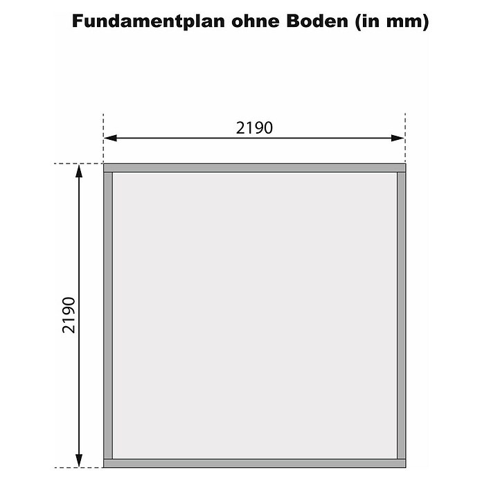 Karibu Gartenhaus Bastrup 2 (Außenmaß inkl. Dachüberstand (B x T): 255 x 273 cm, Holz, Natur) | BAUHAUS