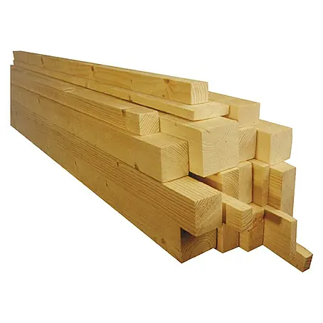 Listón rectangular de pino Pack