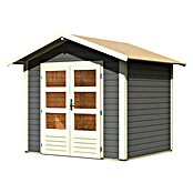 Karibu Gartenhaus Talkau 3 (Außenmaß inkl. Dachüberstand (B x T): 270 x 234 cm, Holz, Terragrau) | BAUHAUS