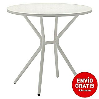 Mesa auxiliar de jardín Abigail (Aluminio, Verde)