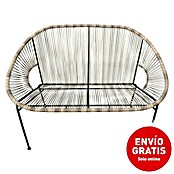 Sunfun Sillón de jardín Fidji (An x Pr x Al: 118 x 72 x 81 cm, Antracita/Marrón natural) | BAUHAUS