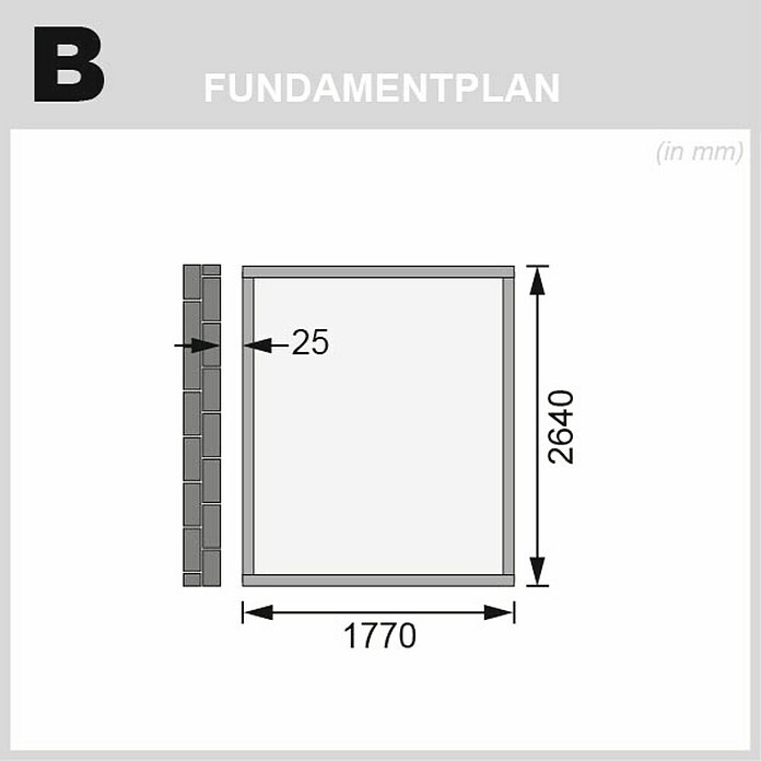 Karibu Gartenhaus Wandlitz 3 (Außenmaß inkl. Dachüberstand (B x T): 200 x 320 cm, Holz, Terragrau) | BAUHAUS