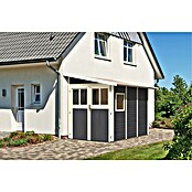 Karibu Gartenhaus Wandlitz 3 (Außenmaß inkl. Dachüberstand (B x T): 200 x 320 cm, Holz, Terragrau) | BAUHAUS