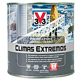 V33 Esmalte para metal Climas Extremos (Negro, 500 ml, Brillante)