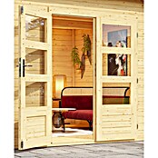 Karibu Gartenhaus Schönbuch 2 (Außenmaß inkl. Dachüberstand (B x T): 458 x 302 cm, Holz, Natur) | BAUHAUS