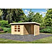 Karibu Gartenhaus Bastrup 5 (Außenmaß inkl. Dachüberstand (B x T): 514,5 x 333 cm, Holz, Natur, Mit Seitendach, Rück- und Seitenwand) | BAUHAUS