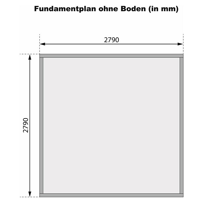 Karibu Gartenhaus (Außenmaß inkl. Dachüberstand (B x T): 317 x 333 cm, Holz, Natur) | BAUHAUS