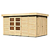 Karibu Gartenhaus Retola 6 (Außenmaß inkl. Dachüberstand (B x T): 404 x 262 cm, Holz, Natur) | BAUHAUS