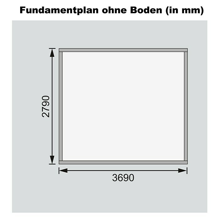 Karibu Gartenhaus Meldorf (Außenmaß inkl. Dachüberstand (B x T): 404 x 320 cm, Holz, Natur) | BAUHAUS