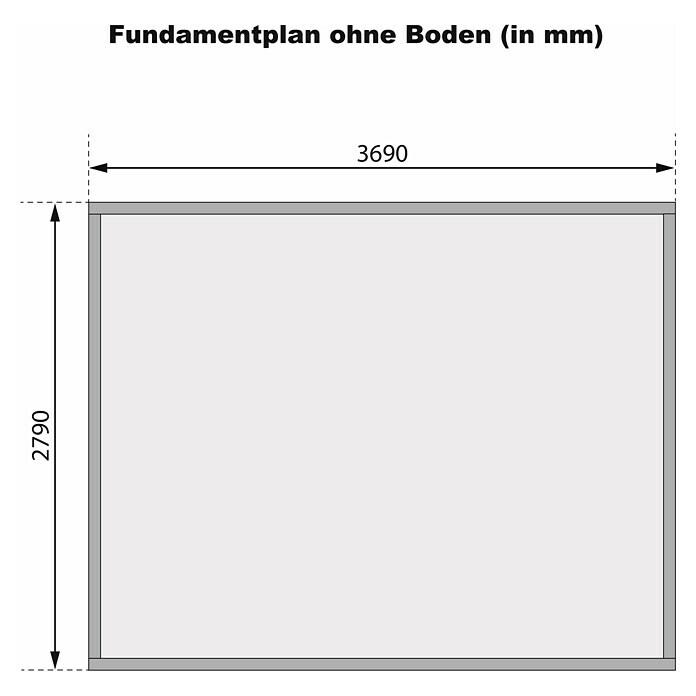 Karibu Gartenhaus Meldorf (Außenmaß inkl. Dachüberstand (B x T): 404 x 320 cm, Holz, Natur) | BAUHAUS