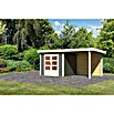 Karibu Gartenhaus Kandern 3 (Außenmaß inkl. Dachüberstand (B x T): 495 x 273 cm, Holz, Terragrau) | BAUHAUS